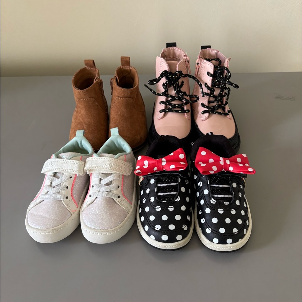 Bundle of 4 pairs of Toddler Girl Shoes